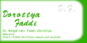 dorottya faddi business card